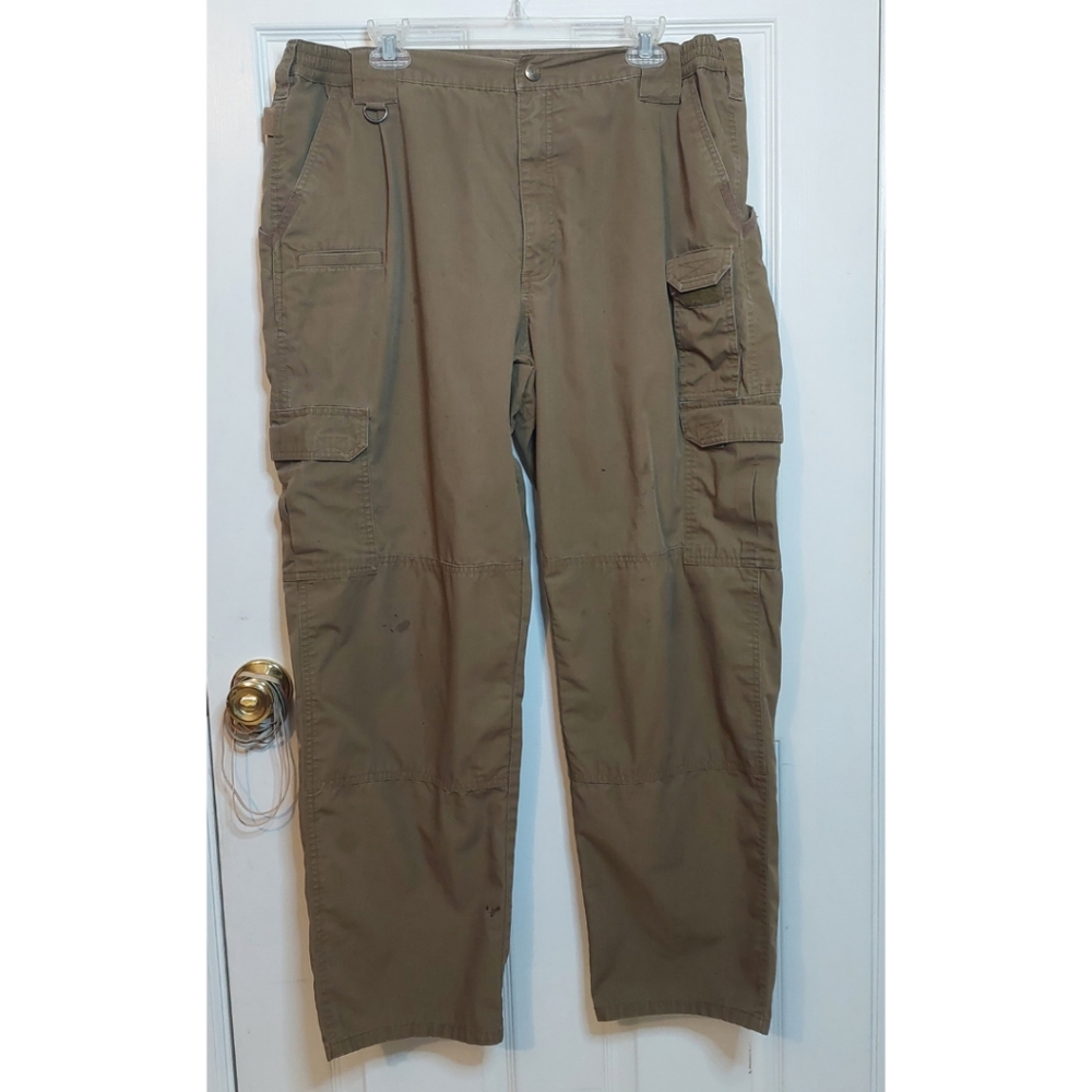 5.11 Tactical Series Cargo Utility Pants Brown Workwear Durable Size 40x32